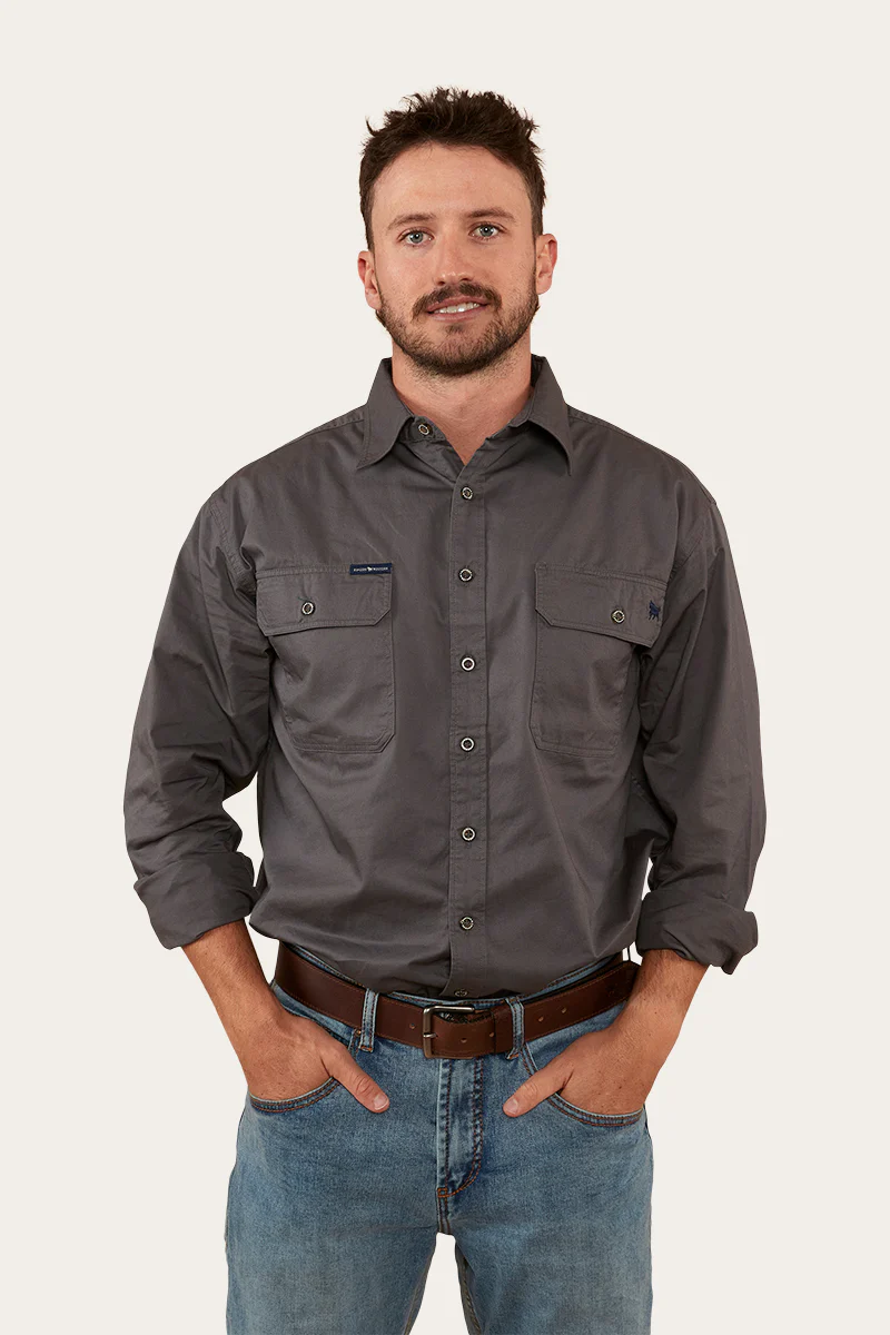 King River Mens Full Button Work Shirt - Magnum