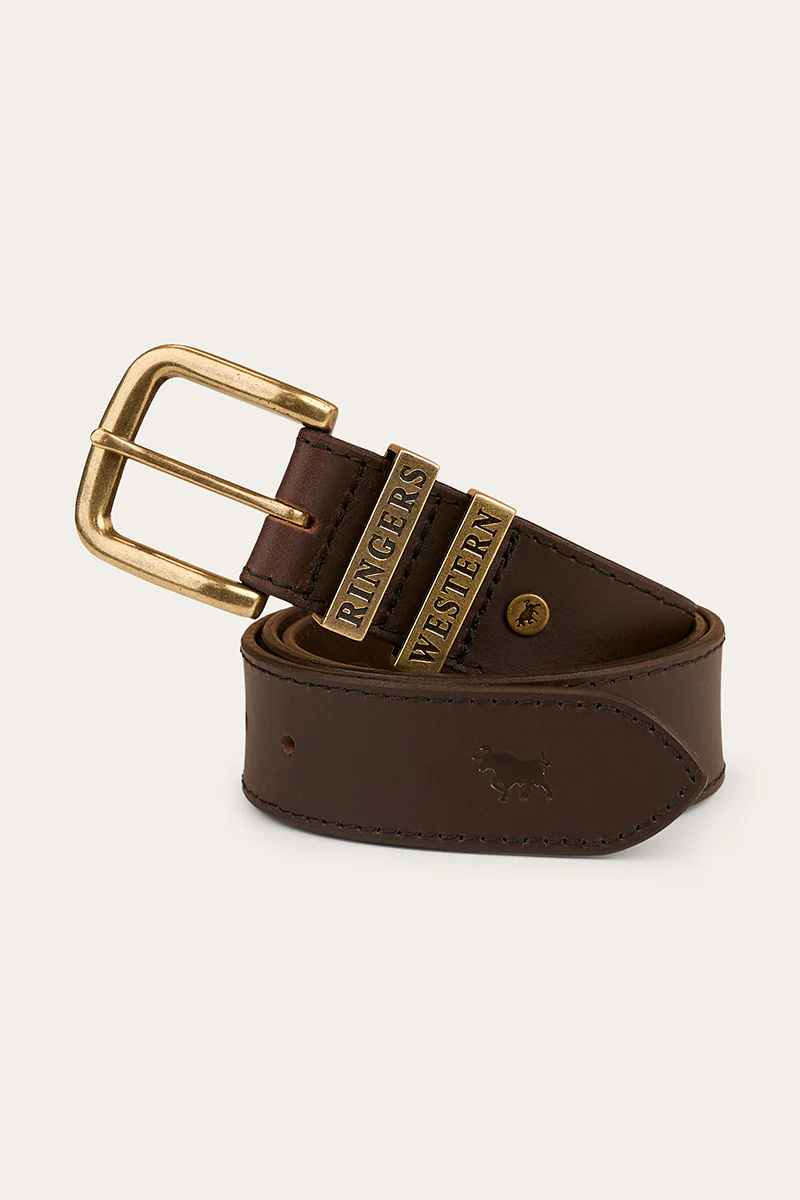 James Belt - Dark Brown / Gold