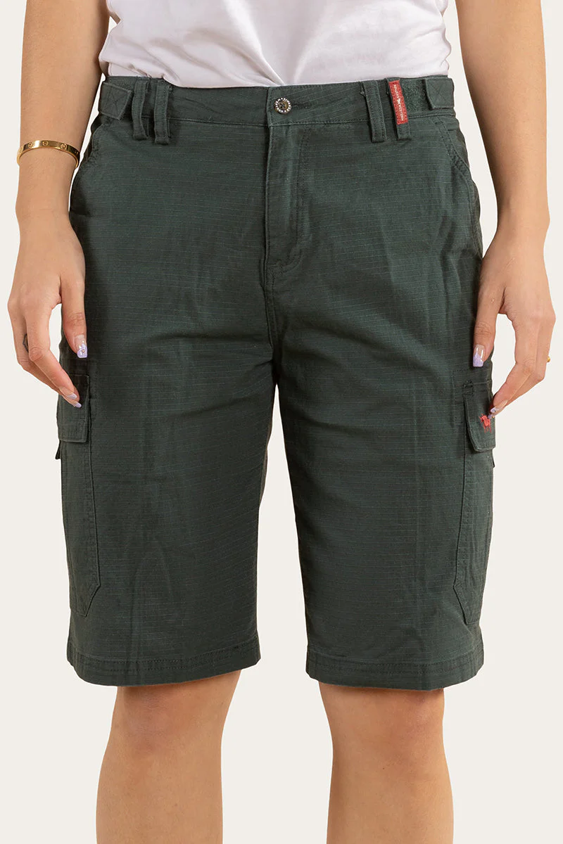 Clearwater Womens Ripstop Work Short - Forest