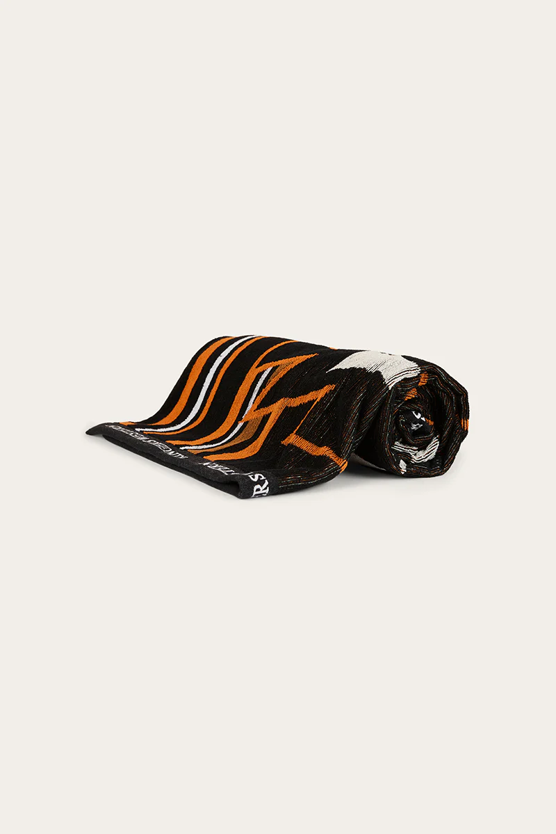 RW Aztec Jacquard Towel - Black