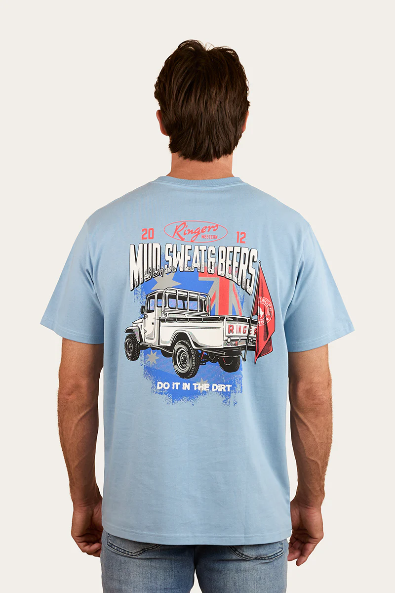 Mud Sweat Beers Mens Loose Fit T Shirt - Dusk