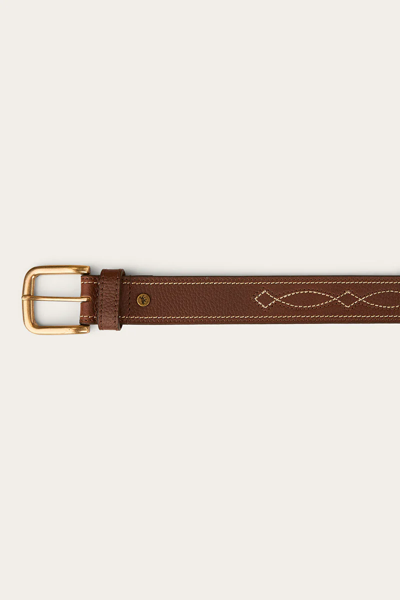 Crossover Belt - Brown / Brass