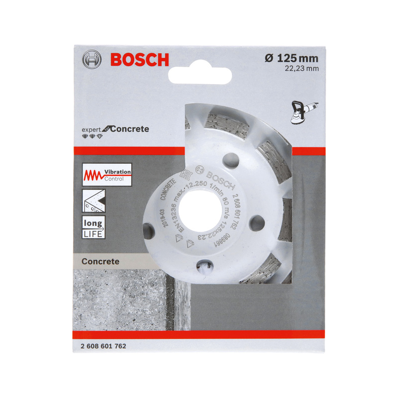 Bosch Double Row Diamond Concrete Grinding Head 125 x 22.23mm