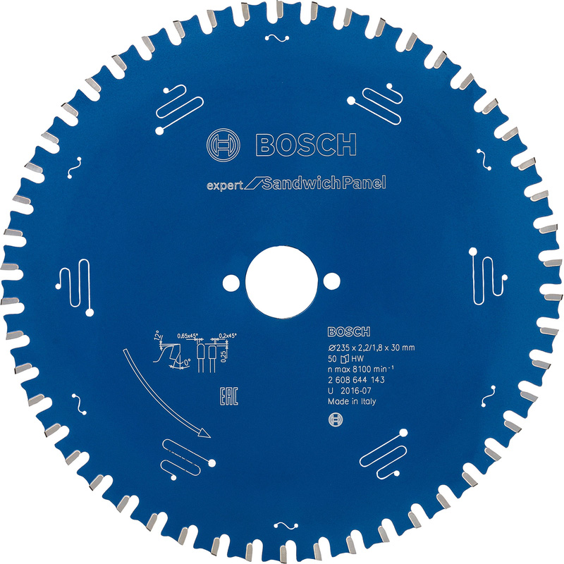 Bosch EXPERT Sandwich Panel Circular Saw Blade 235 x 30 x 50T