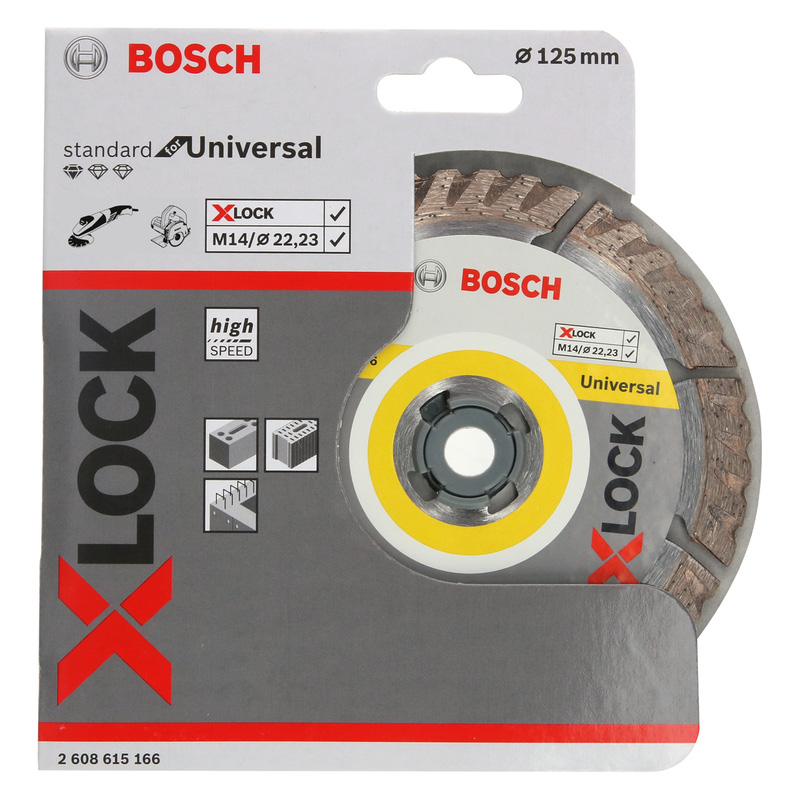 Bosch General Purpose Diamond Blade 125 x 22.23mm X-LOCK