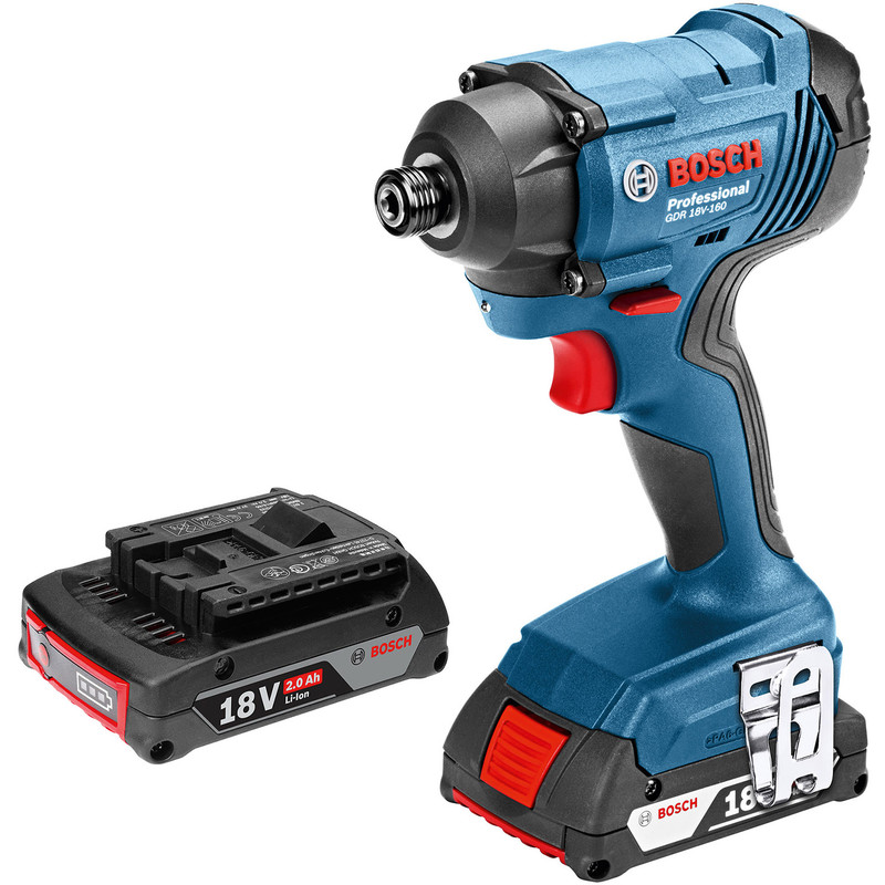 Bosch 18V Impact Driver GDR 18V-160 2 x 2.0Ah