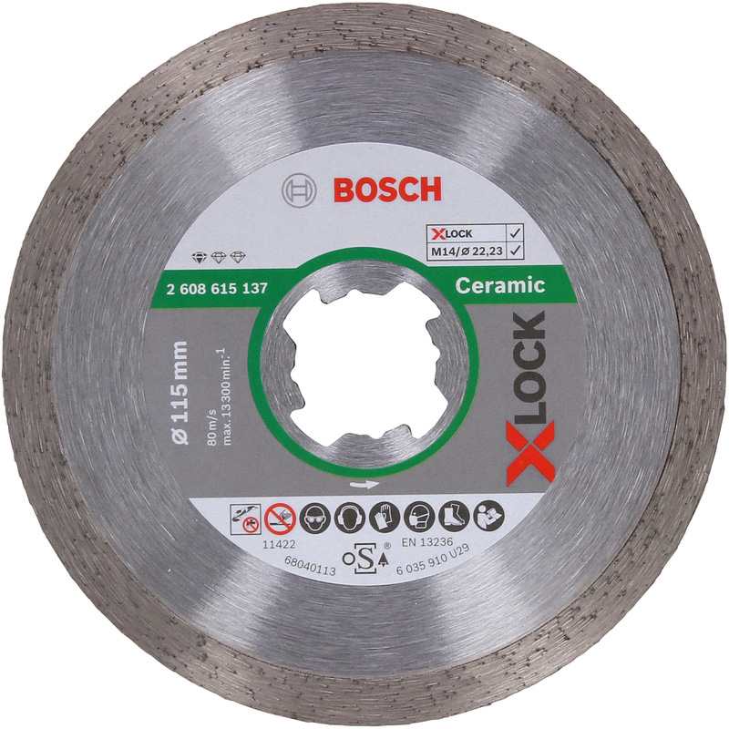 Bosch Tile & Porcelain Diamond Blade 115 x 22.23mm X-LOCK