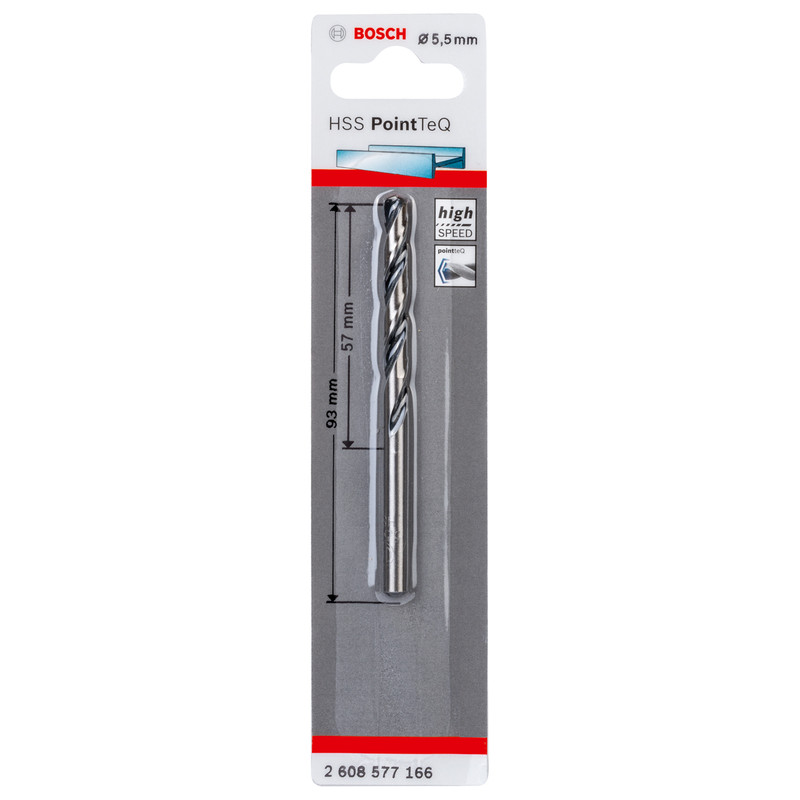 Bosch PointTeQ HSS Metal Drill Bit 5.5mm