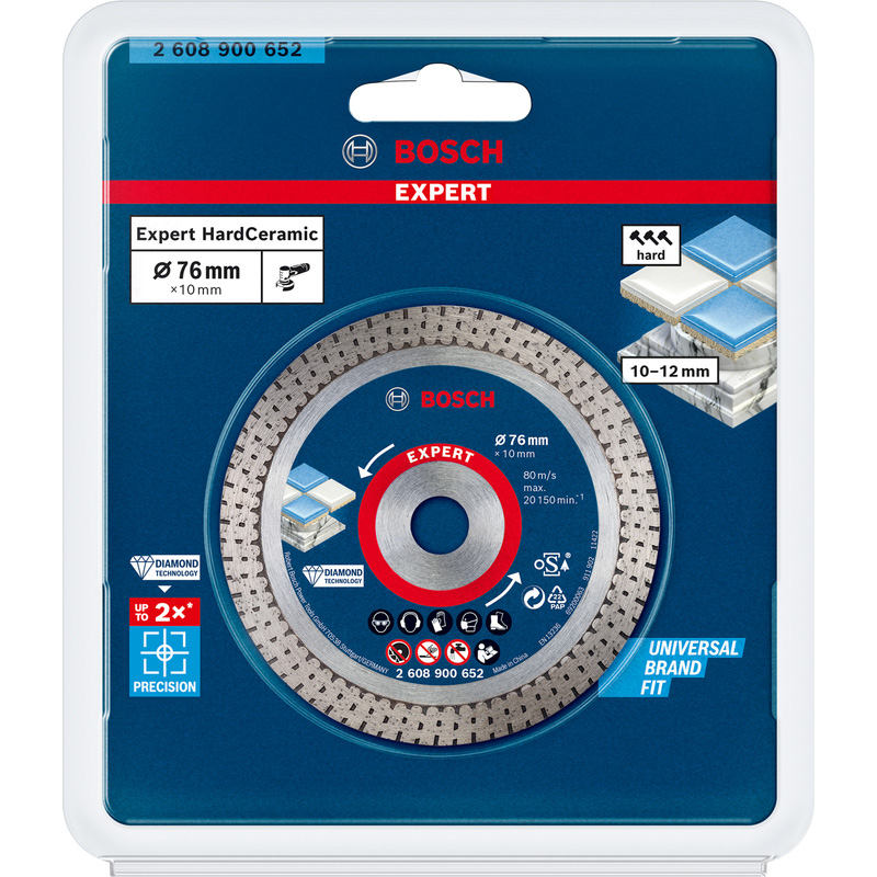 Bosch EXPERT Hard Ceramic Diamond Blade 76 x 10mm