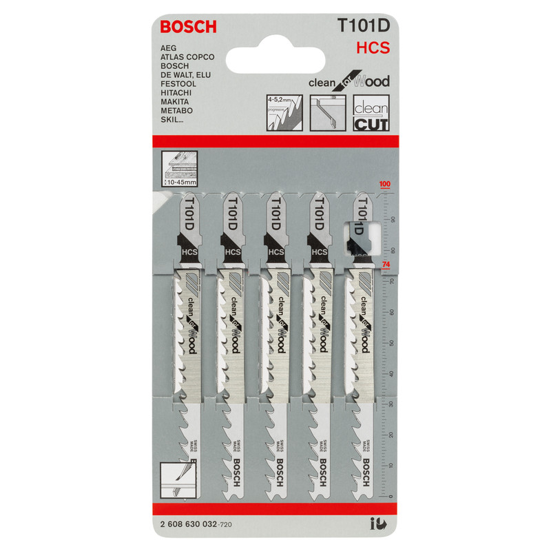 Bosch Bayonet Jigsaw Blade T101D Wood