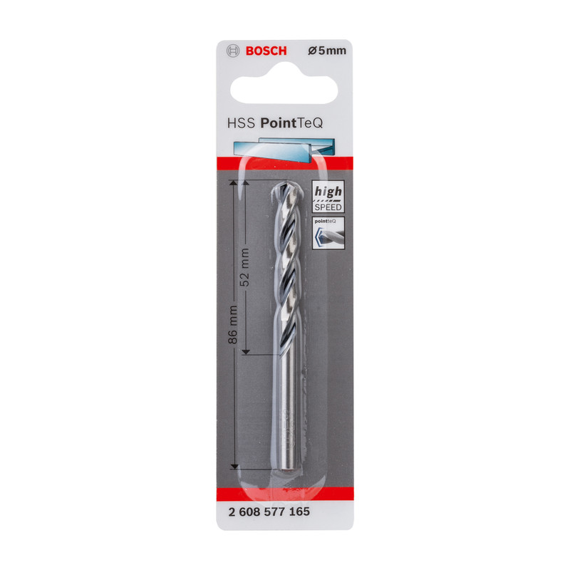 Bosch PointTeQ HSS Metal Drill Bit 5.0mm