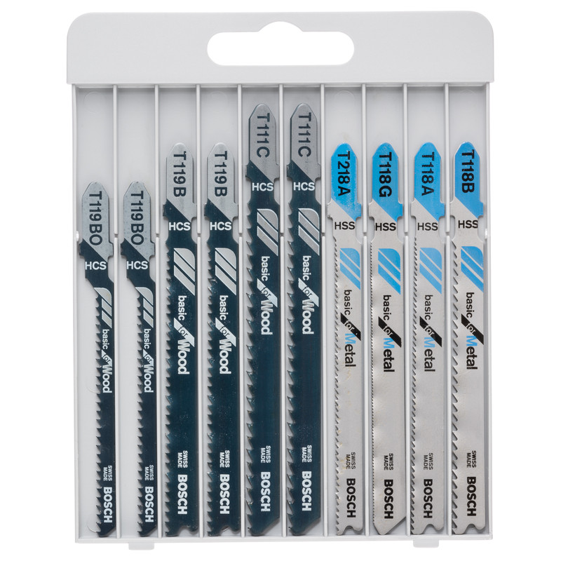 Bosch X-Pro Wood And Metal Jigsaw Blade Set 10 Pc