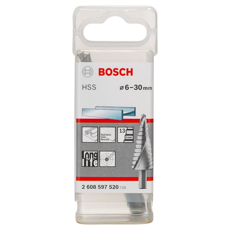 Bosch HSS Titanium Step Drill Bit 4 - 30mm