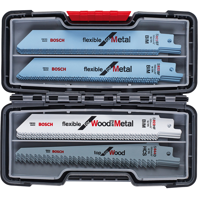 Bosch Wood and Metal Sabre Saw Blade Set 20 Piece