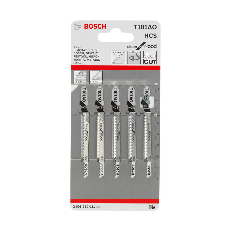 Bosch Bayonet Jigsaw Blade T101AO Wood