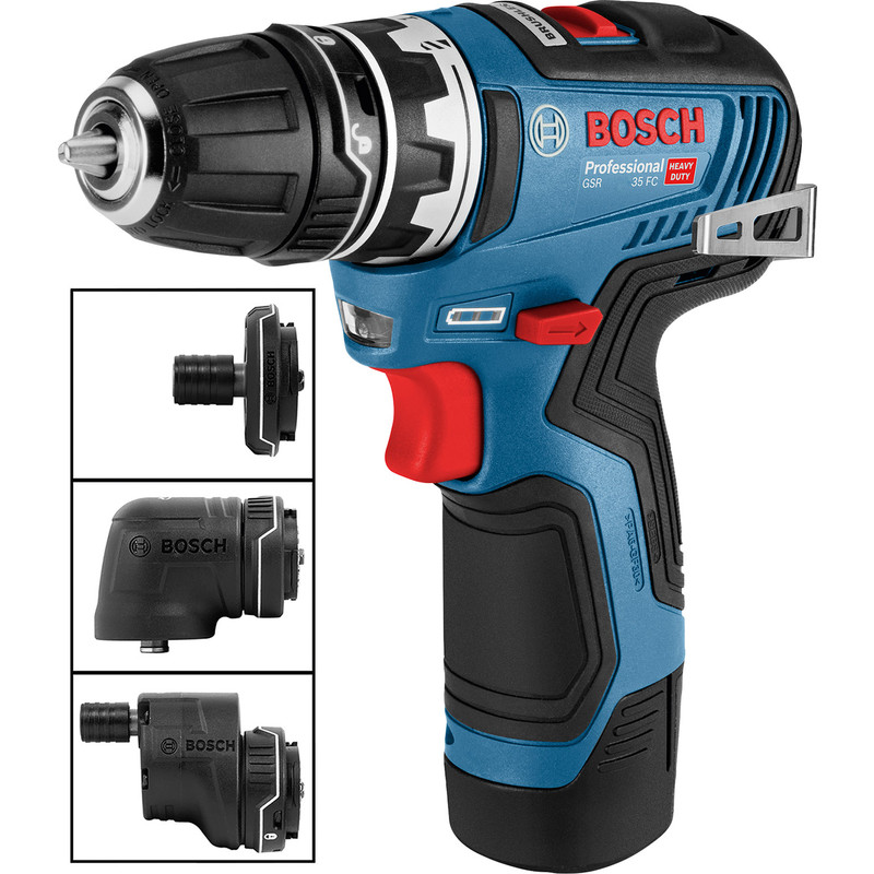 Bosch 12V Flexi-Click Drill Driver GSR 12V-15 FC Body Only