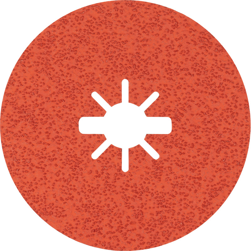 Bosch EXPERT Stainless Steel Prisma Ceramic Fibre Disc 115 x 22.23mm 36G 25 Pack