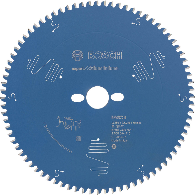 Bosch EXPERT Aluminium Circular Saw Blade 260 x 30 x 80T