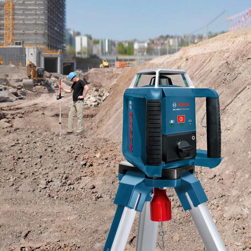 Bosch Professional GRL400 Rotary Red Laser Kit GRL 400H + LR1