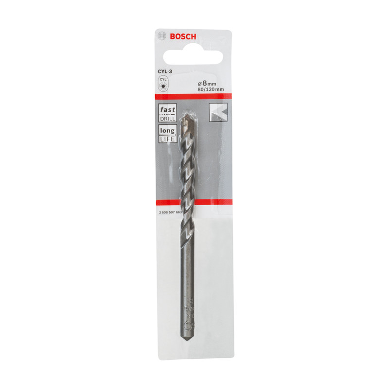 Bosch CYL-3 Masonry Drill Bit 8 x 120mm