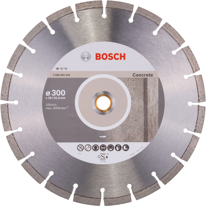 Bosch Concrete Diamond Cutting Blade 300 x 20/25.4mm