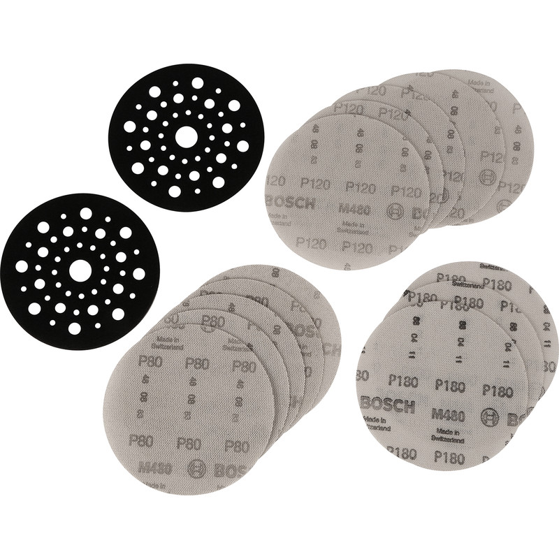Bosch EXPERT M480 Mixed Grit Mesh Sanding Disc Pack 150mm