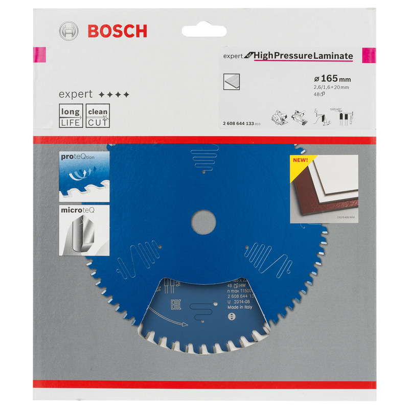 Bosch EXPERT High Pressure Laminate Circular Saw Blade 165 x 20 x 48T