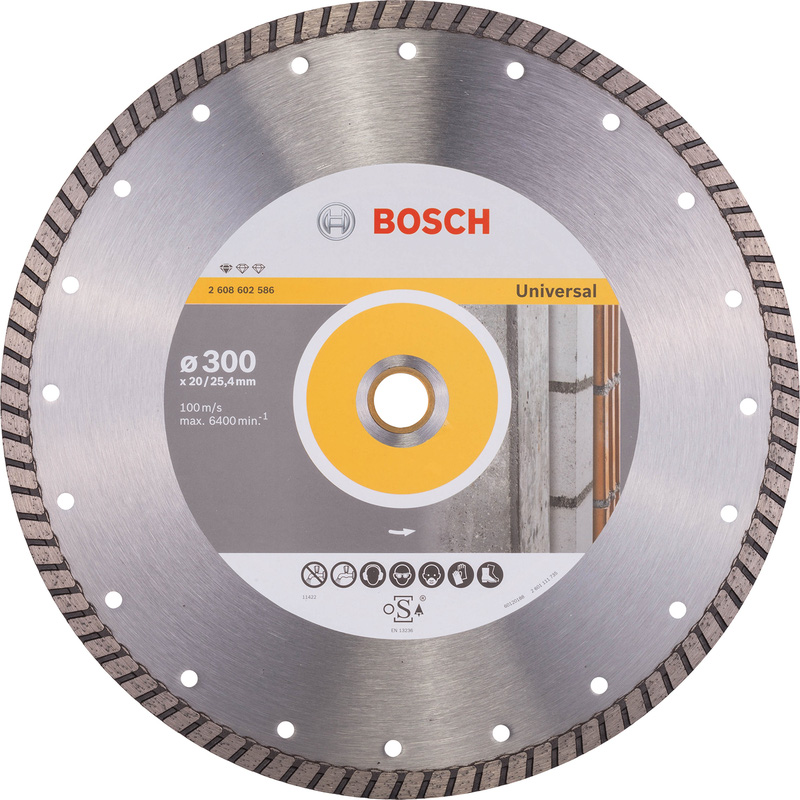 Bosch General Purpose Turbo Diamond Cutting Blade 300 x 20/25.4mm