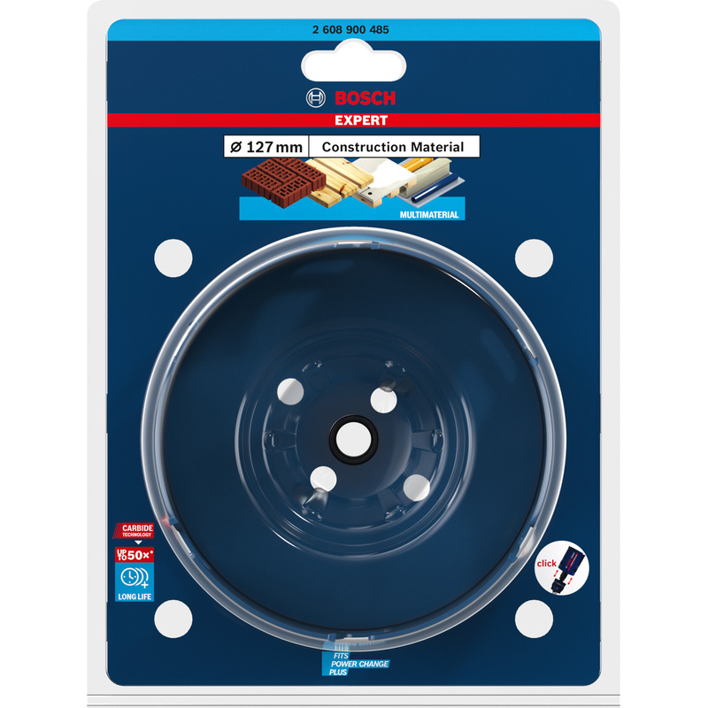 Bosch EXPERT Construction Material Holesaw 127mm