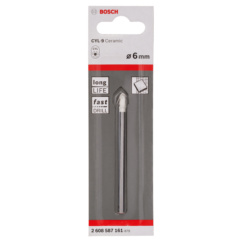Bosch CYL-9 Ceramic Tile Drill Bit 6 x 80mm