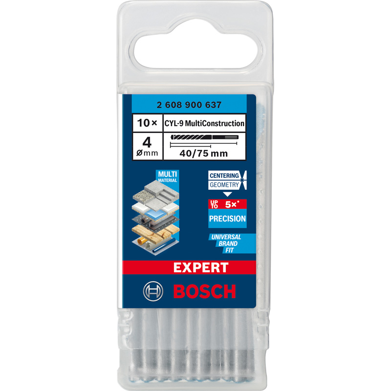Bosch EXPERT Multi Construction TCT Drill Bit 4 x 75mm