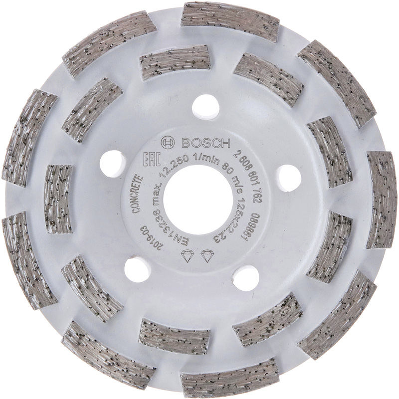 Bosch Double Row Diamond Concrete Grinding Head 125 x 22.23mm