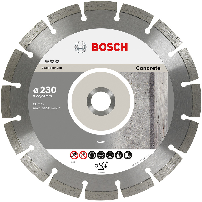 Bosch Concrete Diamond Cutting Blade 230 x 22.23mm