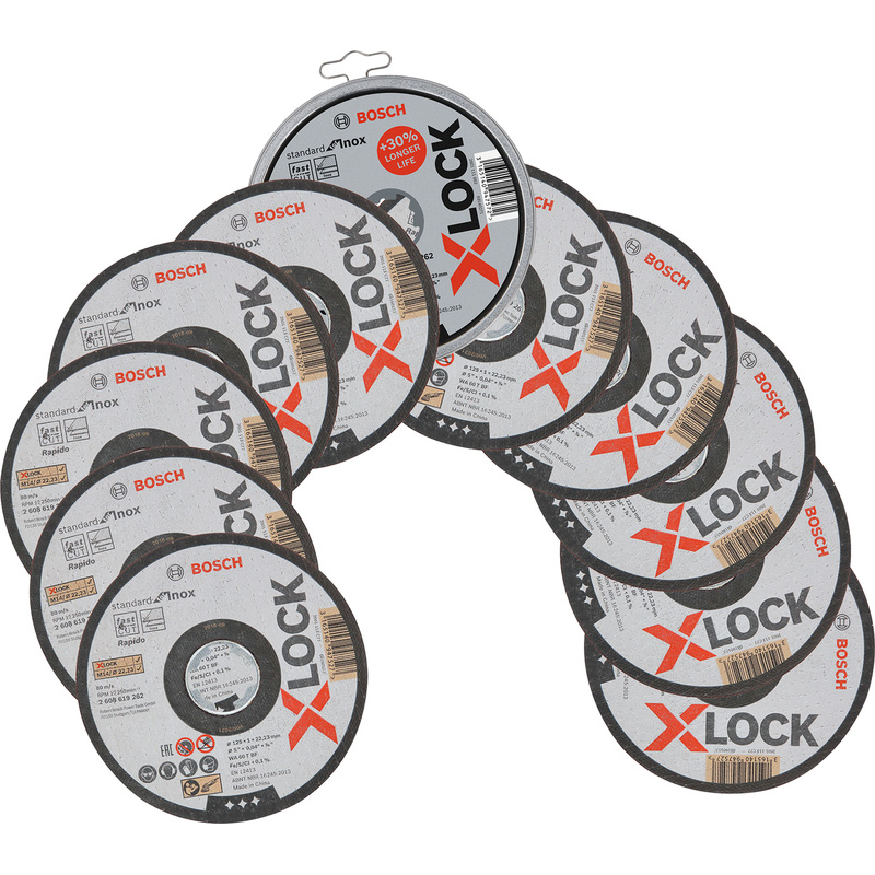 Bosch Inox Metal Cutting Disc 125 x 1 x 22.23mm X-LOCK