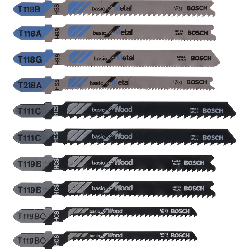 Bosch X-Pro Wood And Metal Jigsaw Blade Set 10 Pc