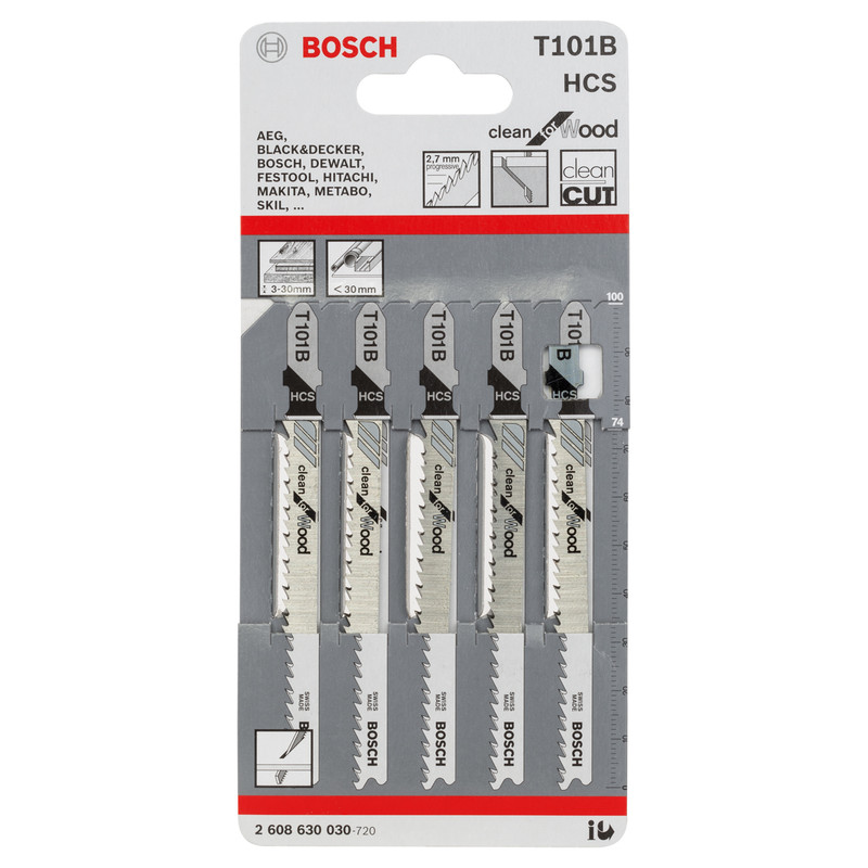 Bosch Bayonet Jigsaw Blade T101B Wood / Plastic