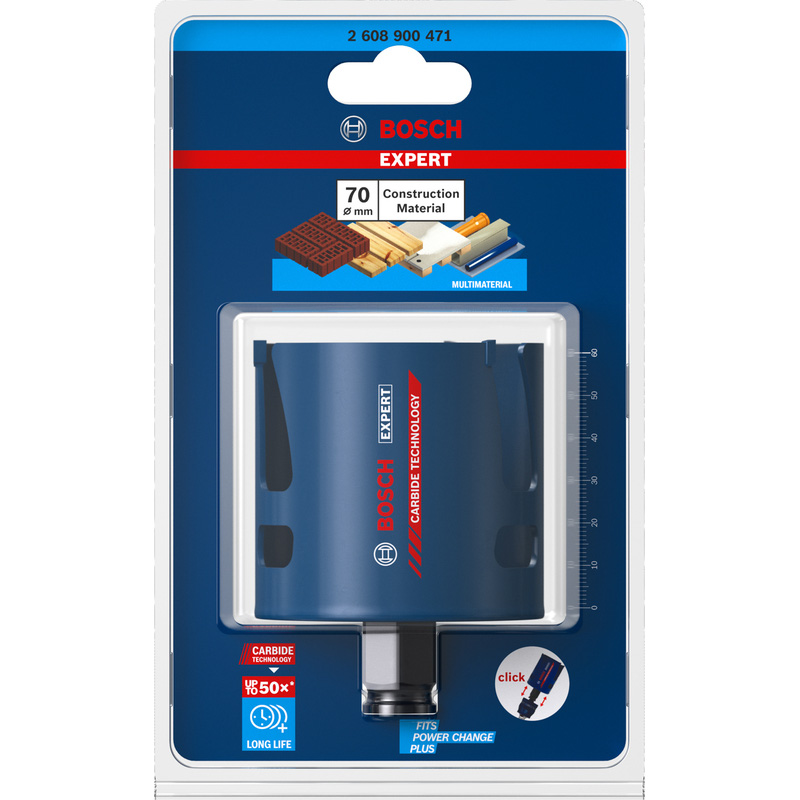Bosch EXPERT Construction Material Holesaw 70mm