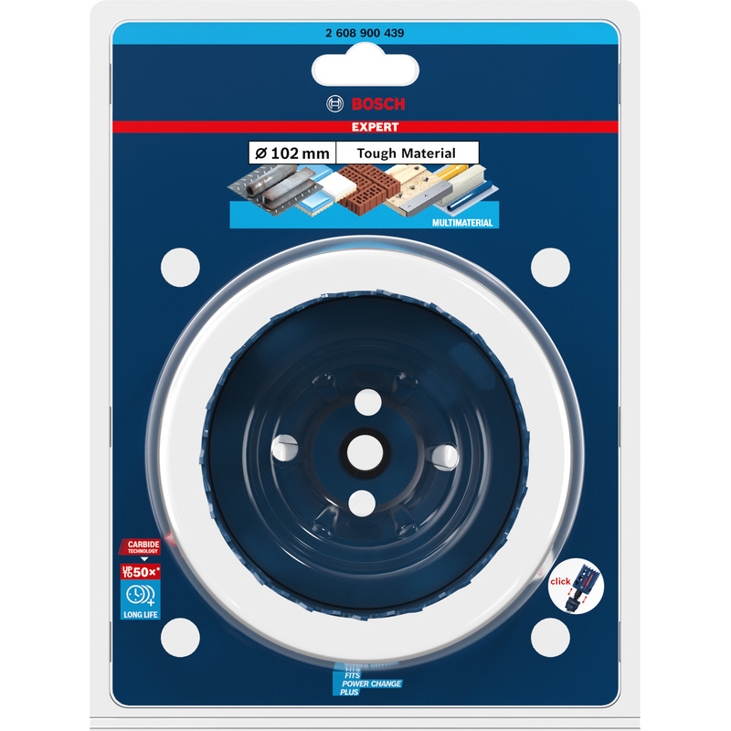 Bosch EXPERT Tough Material Holesaw 102mm