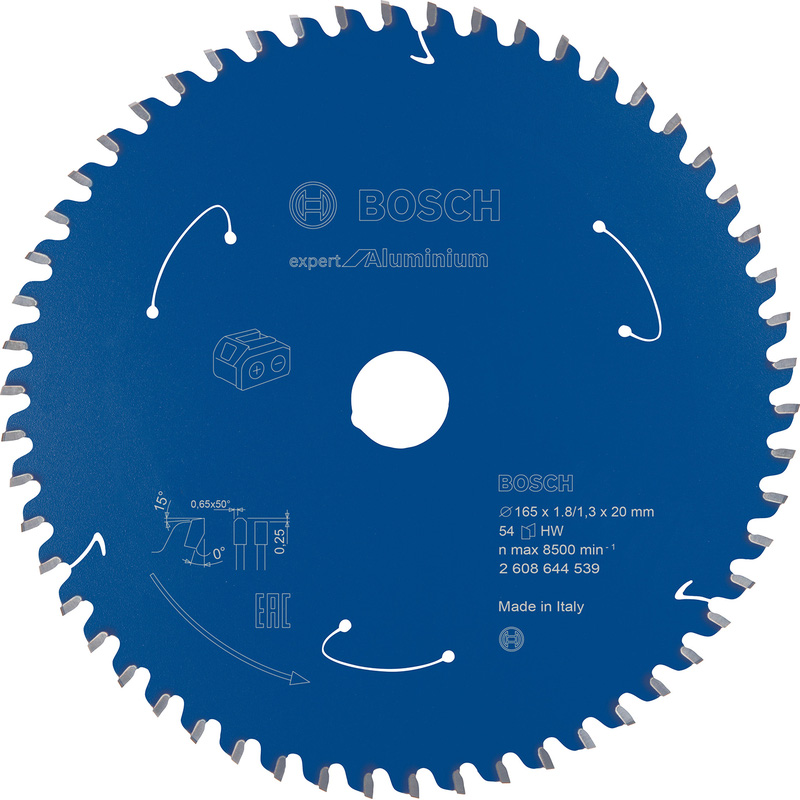 Bosch EXPERT Cordless Aluminium Circular Saw Blade 165 x 20 x 54T