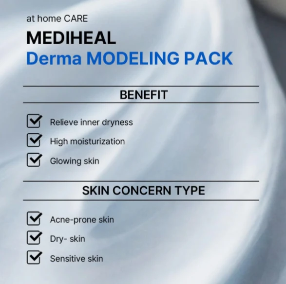 MEDIHEAL Derma Modeling Pack Mega Set Hyaluronate (5 Sheets)