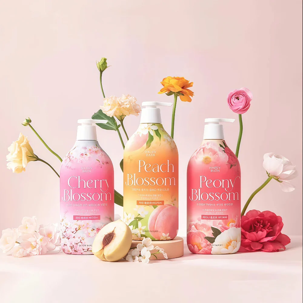 HAPPY BATH Body Wash Peony Blossom 900g