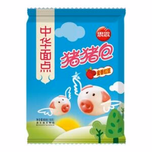 Synear Steamed Bun Piggy Red Bean Flavor 300g