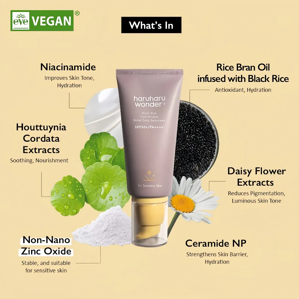 HARUHARU WONDER Black Rice Pure Mineral Relief Daily Sunscreen