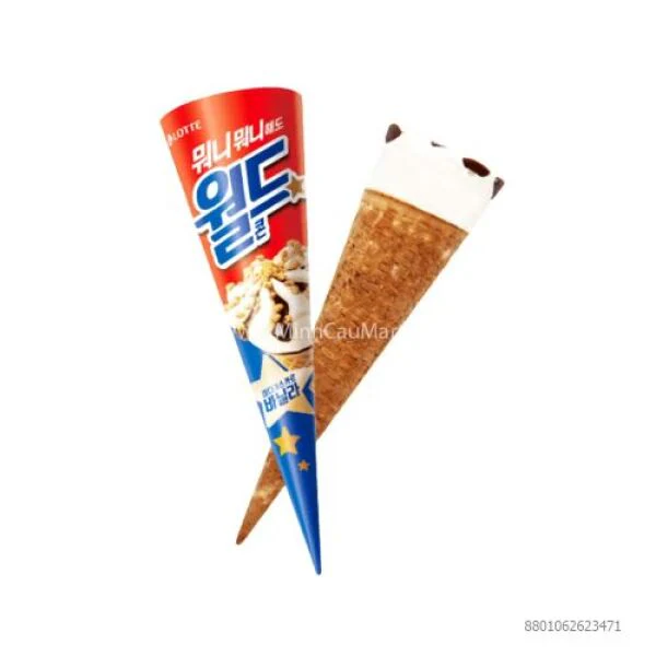 LOTTE FZN ICE CREAM(WORLDCONE MULTI 1pc