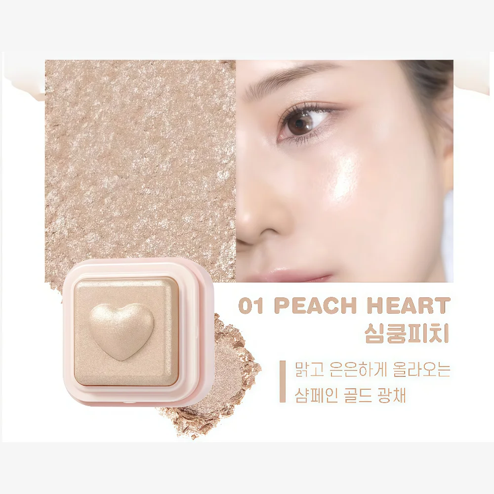 COLORGRAM Milk Bling Heartlighter 01 Peach Heart