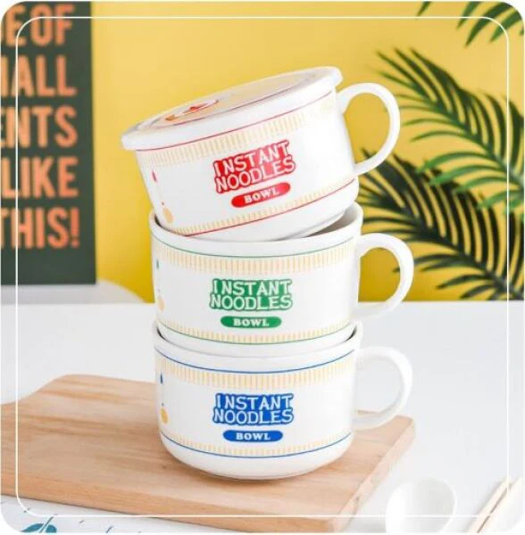 Noodle Cup with Plastic Cover