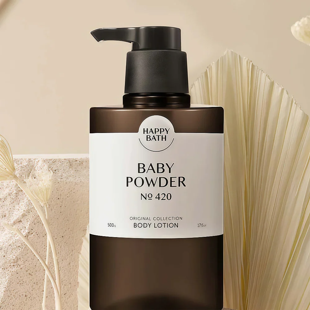 HAPPY BATH -- Baby Powder Body Lotion 500g