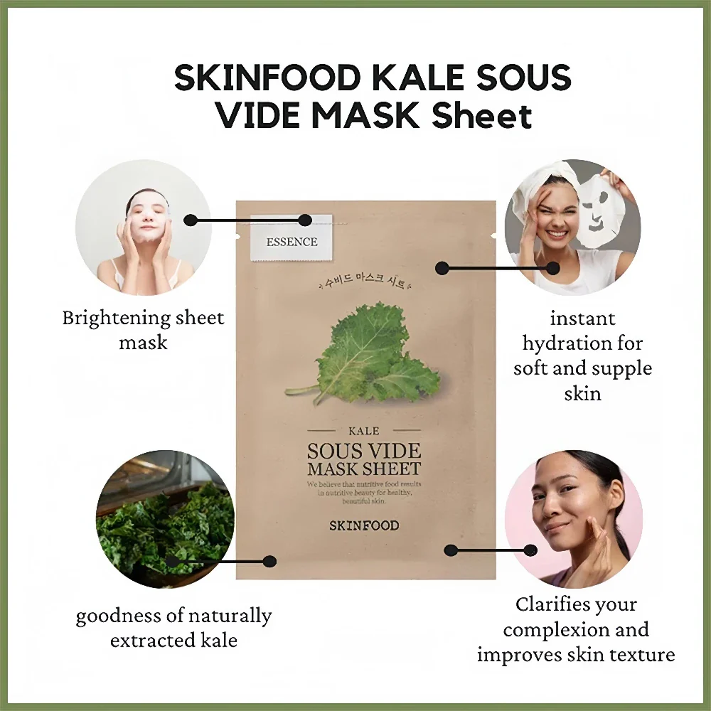 SKINFOOD Kale Sous Vide Mask Sheet (1)