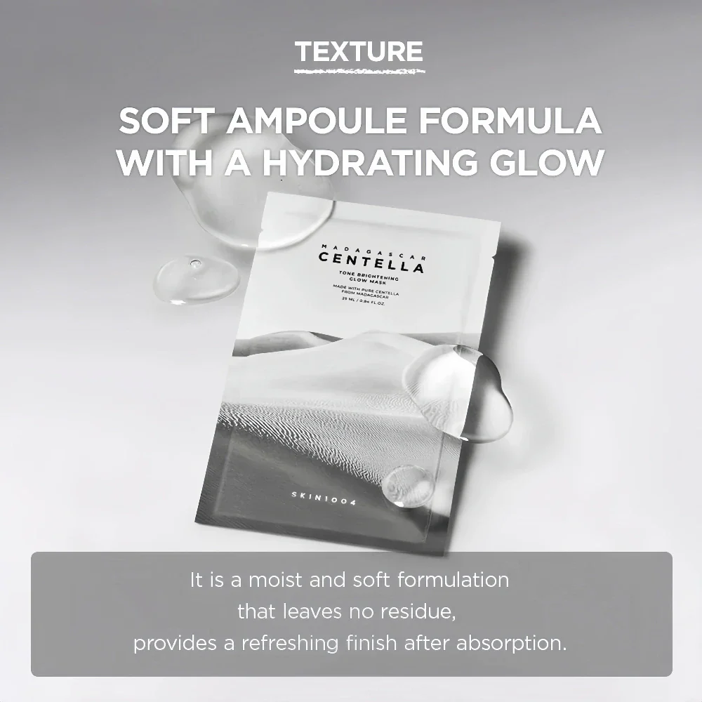 SKIN1004 Madagascar Tone Brightening Glow Mask 5pcs