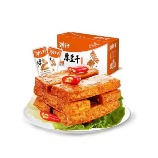 JINGZAI Spiced Tofu Snack Hot & Spicy 400g